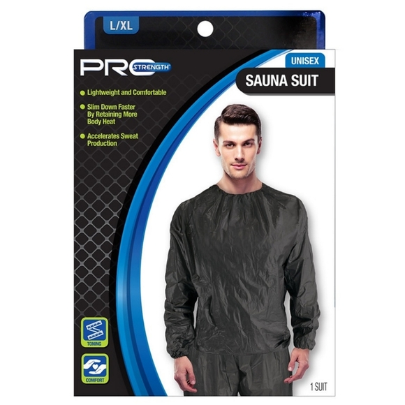 NEW Pro Strength Fitness Unisex Sauna Suit L/XL Accelerates Sweat Production - Picture 1 of 6